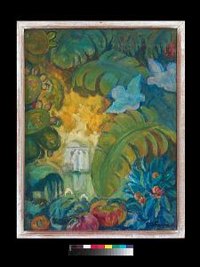 AUGUSTIN FERRANDO 1880-1957 Ferrando-016 Femmes dans un jardin feerique